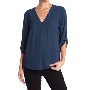 LUSH Split Neck Tunic Blouse